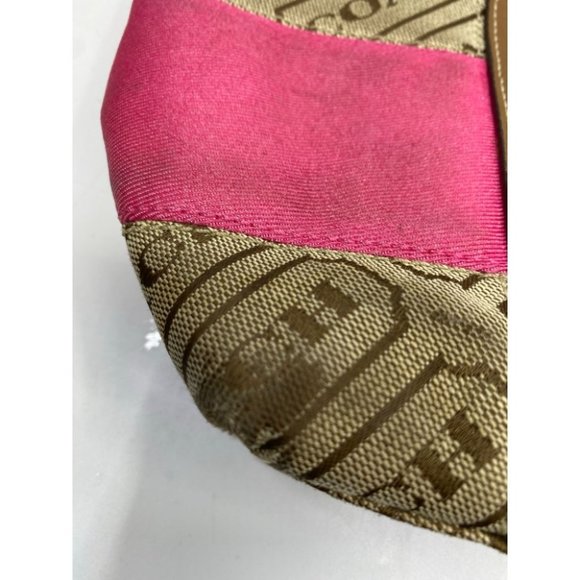 COACH Large Tan Brown Pink Tote Bag Msrp $350 - Picture 7 of 13
